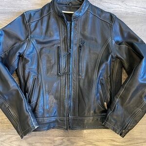 Black Leather Women's motorcycle Jacket